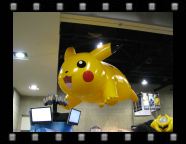 So, Mike and Laura's section at the Image booth was directly opposite of this giant, inflatable electric Poke-Rat creature.