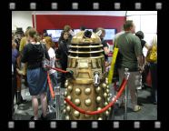 This year the 1:1 scale Dalek was to be found at the BBC booth, guarding the rather nice oversized bags with the Doctor on them. I did not manage to get one for myself.