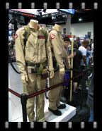 I don't know if these are genuine Ghostbusters costumes or reproductions. As they are allowed to come in contact with the air that us mere mortals breathe, I suspect reproductions.