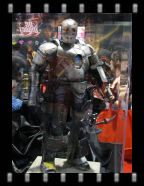 A small scale Iron Man mk1 armor.